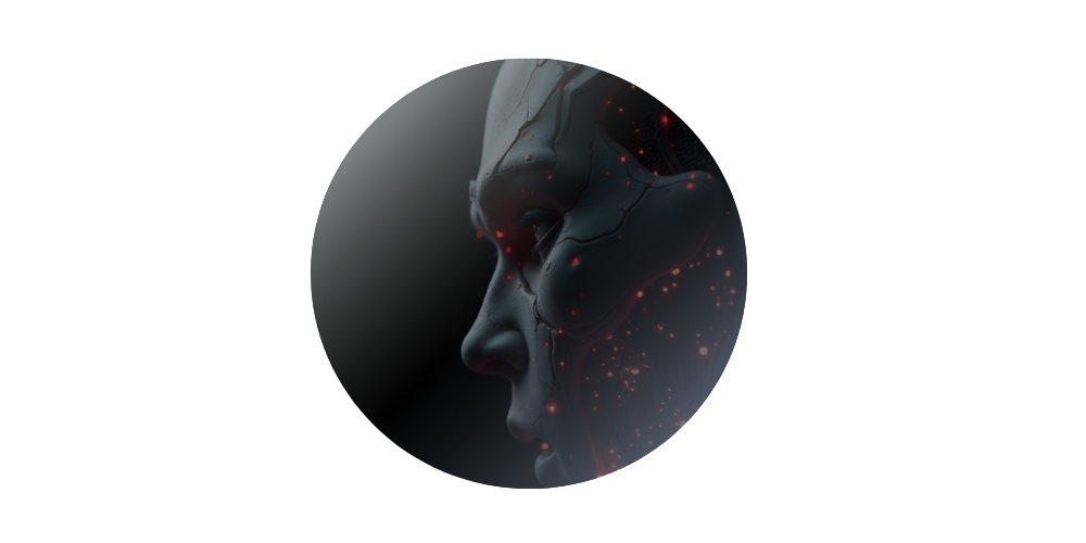 Perfil de inteligencia artificial dentro de una burbuja visual para NextGen SOC.